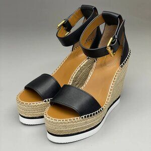 SEE by CHLOE Glyn Calf Espadrille High Platform Sandals